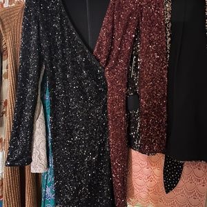 Express sequin cocktail dress